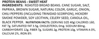Sweet Heat BBQ Protein Chips Ingredients and Nutrition Facts